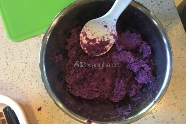 紫薯芝麻饼的做法图解4