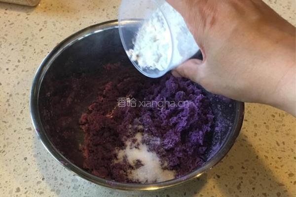 紫薯芝麻饼的做法图解7