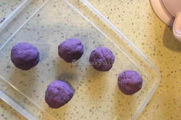 紫薯芝麻饼的做法图解9