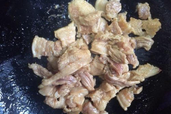 蒜苔炒肉片的做法图解4