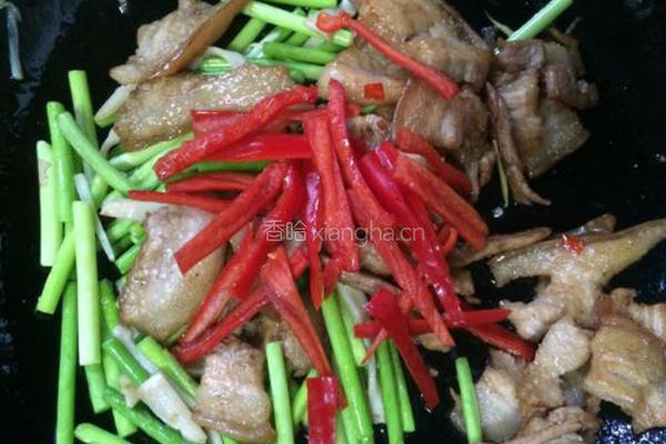 蒜苔炒肉片的做法图解7
