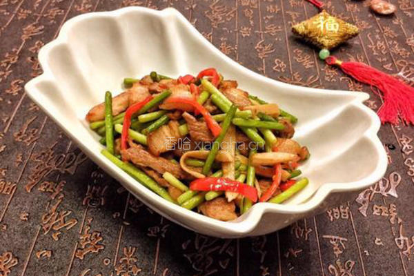 蒜苔炒肉片的做法图解8