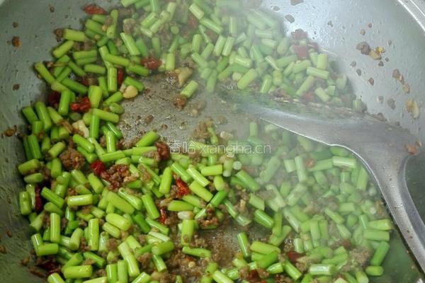 肉沫蒜苔粒～家常菜的做法图解9
