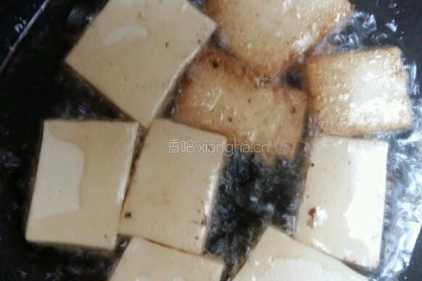 青菜炒豆腐的做法图解4