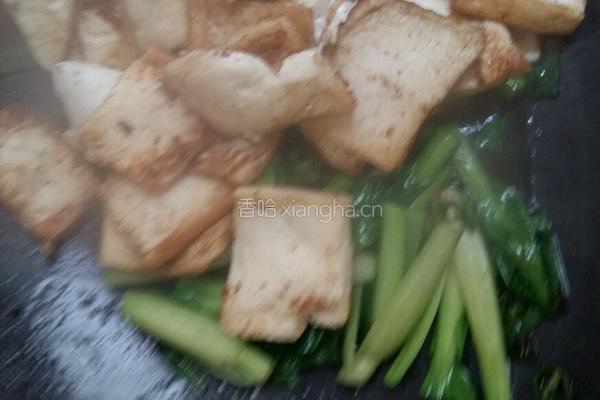青菜炒豆腐的做法图解6