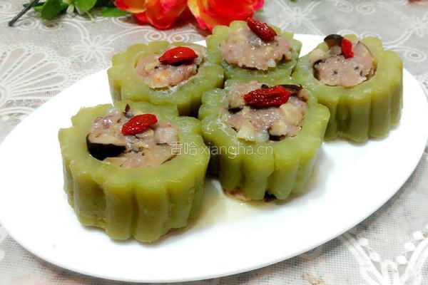 苦瓜蒸肉的做法图解10