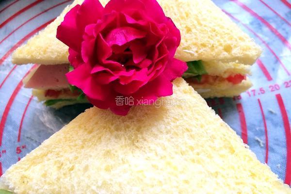 火腿蛋三明治的做法图解9