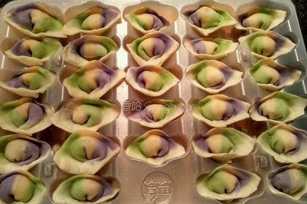 彩色元宝馄饨的做法图解10
