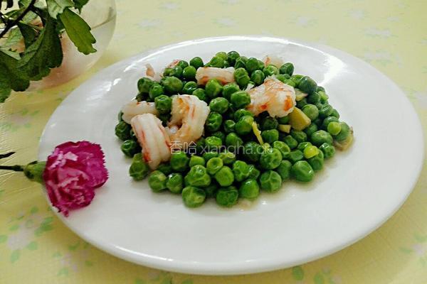 豌豆炒虾仁的做法图解8