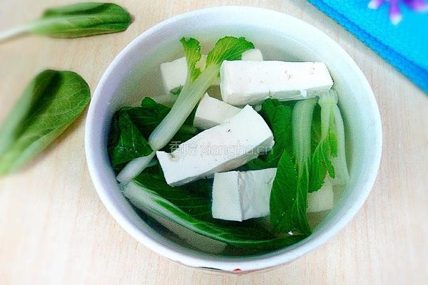 青菜豆腐汤的做法图解8