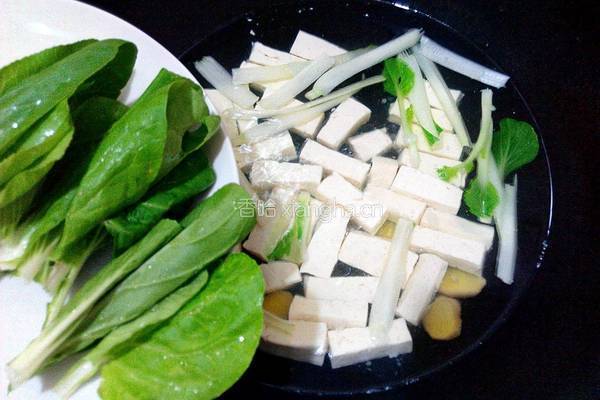 青菜豆腐汤的做法图解6