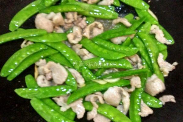 荷兰豆炒肉丝的做法图解4