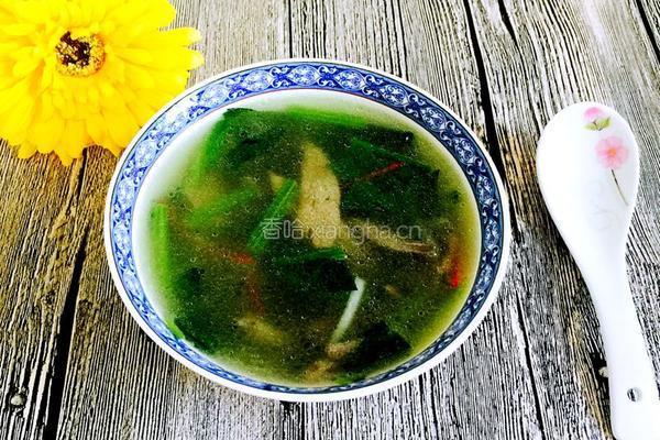猪肝菠菜汤的做法图解8