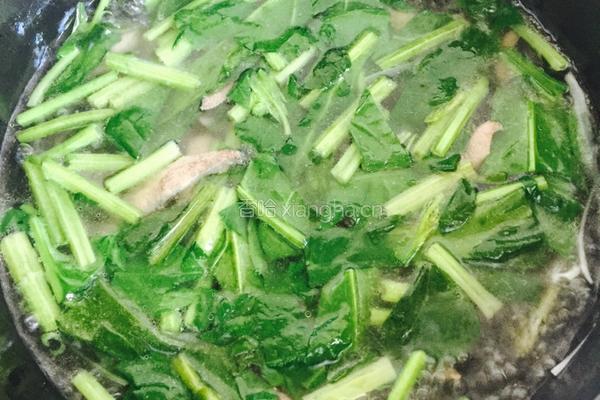 猪肝菠菜汤的做法图解7