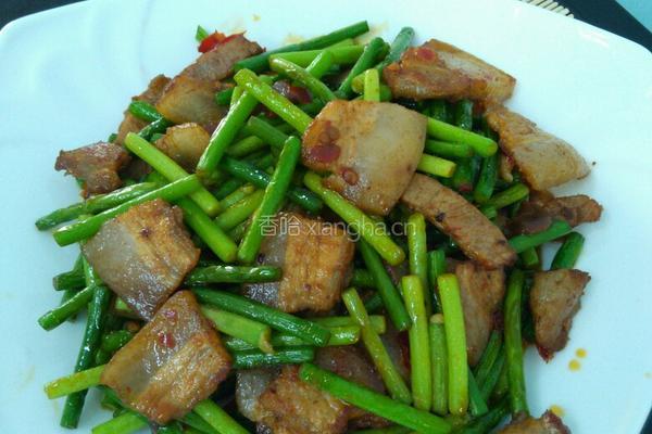 蒜苗炒五花肉的做法图解6