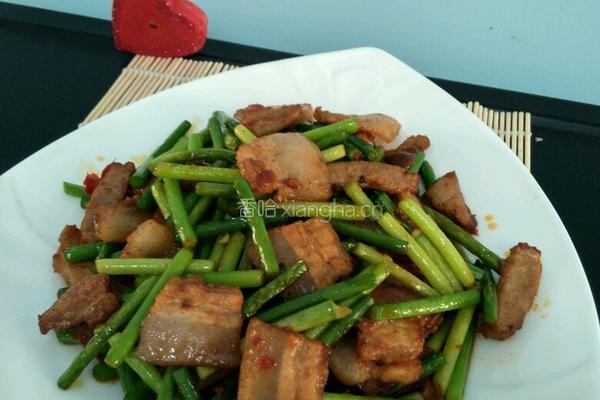 蒜苗炒五花肉的做法图解7