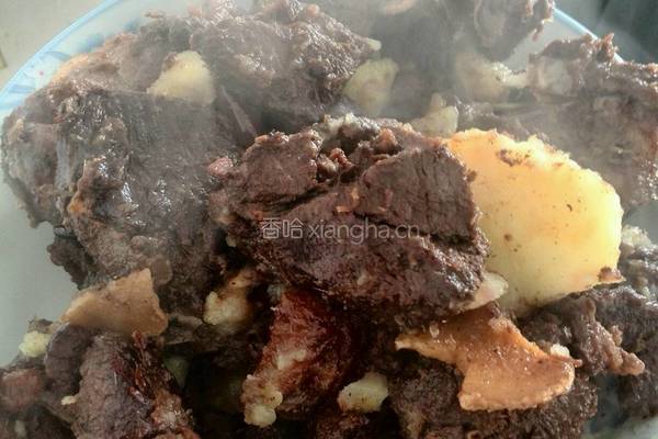 萝卜烧牛肉的做法图解4