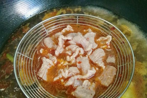 水煮白菜肉片的做法图解7