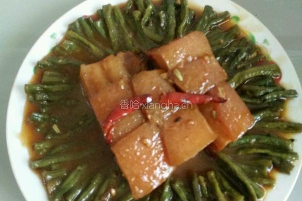 豆角红烧肉的做法图解8