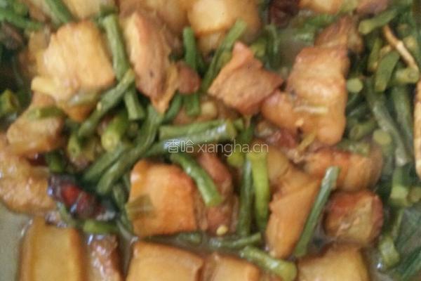 豆角红烧肉的做法图解7