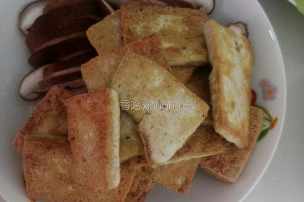 香菇油菜烧豆腐的做法图解6