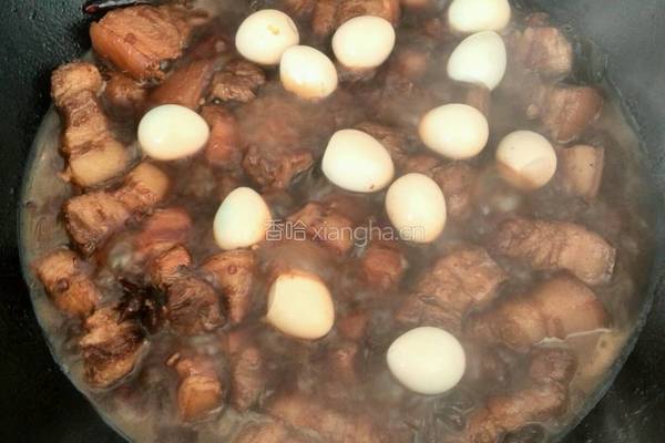 红烧肉加鸡蛋的做法图解7