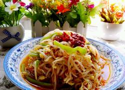 酸辣炝拌绿豆芽
