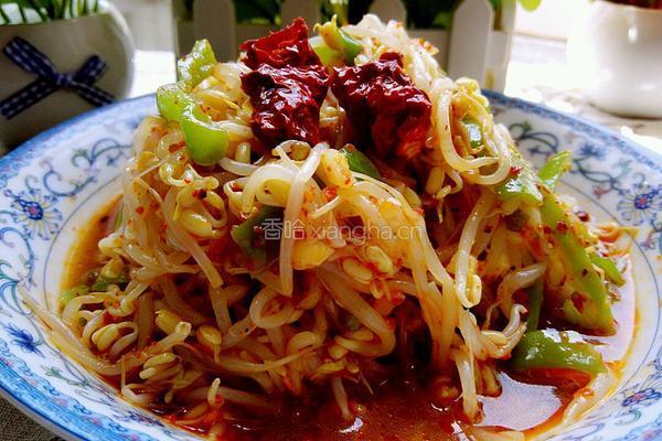 酸辣炝拌绿豆芽的做法图解6
