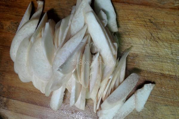 肉丝炒杏鲍菇的做法图解4