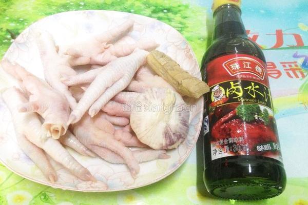 卤水鸡脚的做法图解1