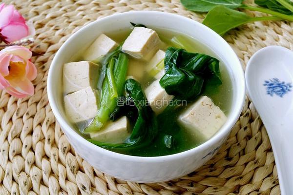 小白菜炖豆腐的做法图解7
