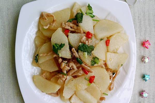 山药炒肉的做法图解9