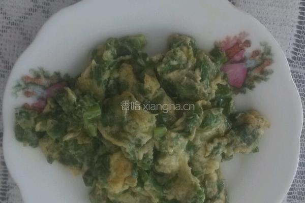 苦菊炒鸡蛋的做法图解7