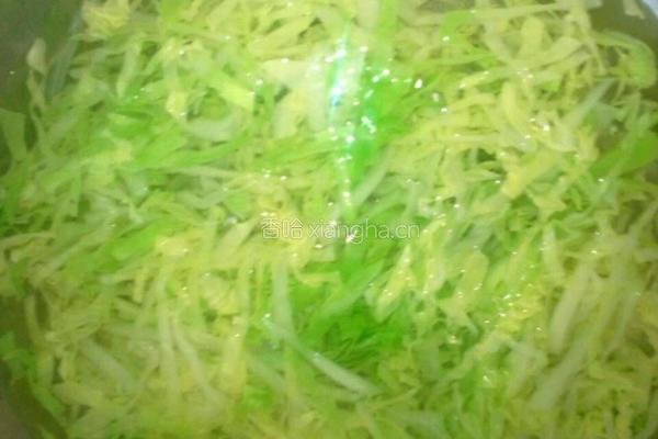 凉拌圆白菜的做法图解3