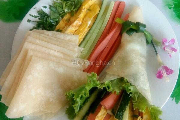 生菜火腿鸡蛋卷饼的做法图解9