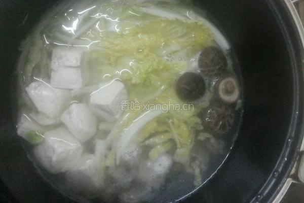 排骨白菜豆腐汤的做法图解3