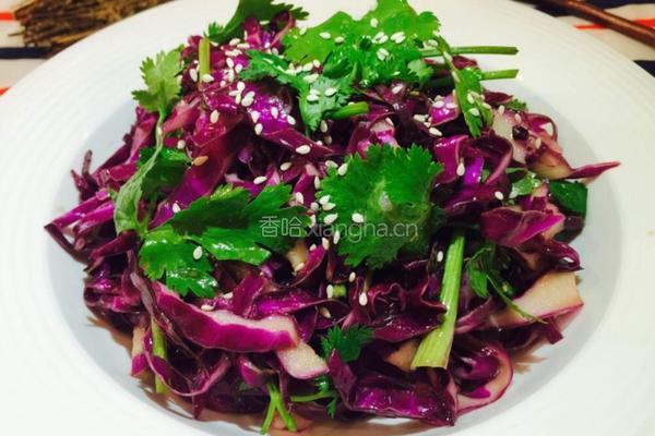 凉拌紫包菜的做法图解6