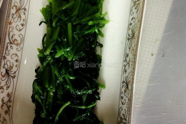 凉拌茼蒿菜的做法图解6