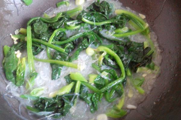 菠菜鸡蛋炒粉丝的做法图解7