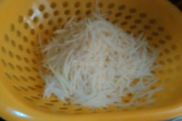 土豆丝炒肉的做法图解3