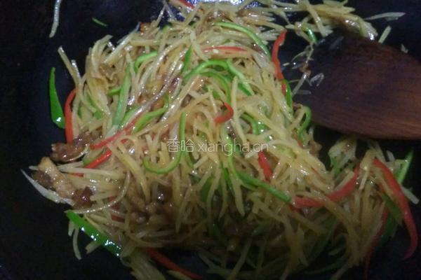土豆丝炒肉的做法图解8