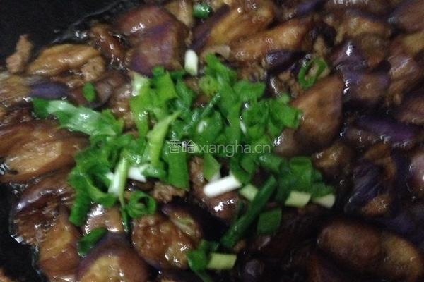 油焖肉末茄子的做法图解5