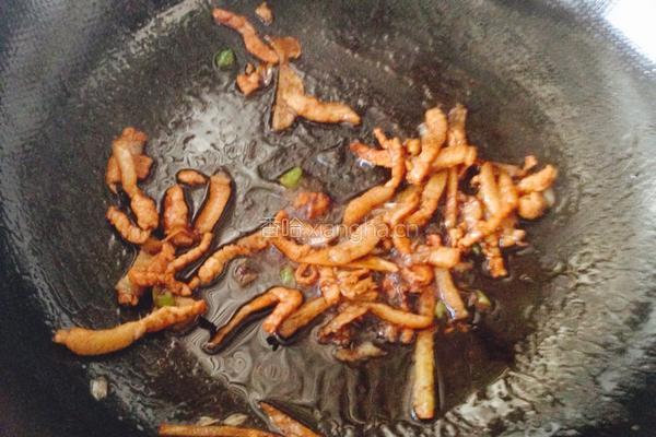肉炒黄豆芽的做法图解4
