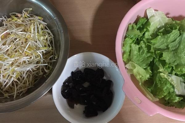 凉拌生菜面筋的做法图解3