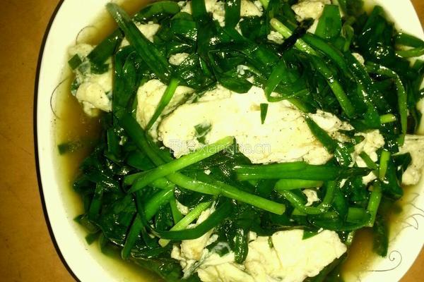 韭菜炒滑蛋