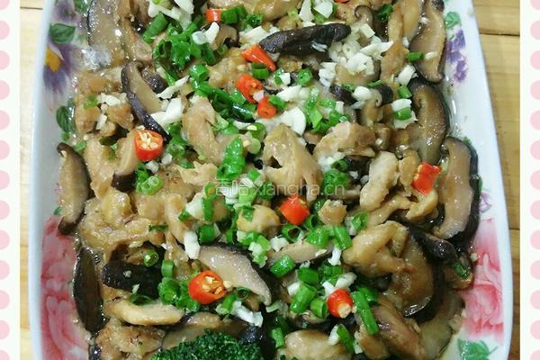 香菇蒸鸡腿肉的做法图解6