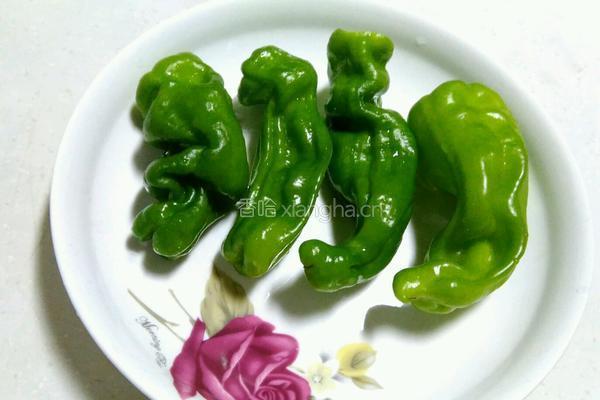 青椒塞肉的做法图解1