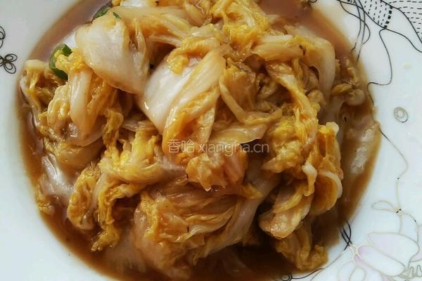 醋溜白菜的做法图解3