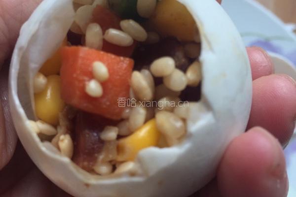 五彩糯米蛋的做法图解5
