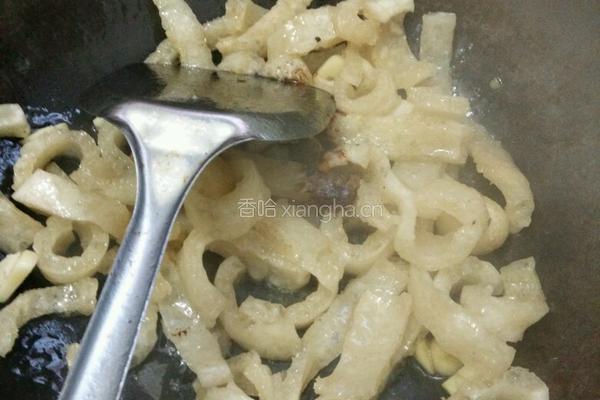 虎皮椒炒肉皮的做法图解4